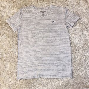 Mid Deep V-Neck w/ Embroidered Brand